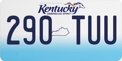 KY license plate 290TUU