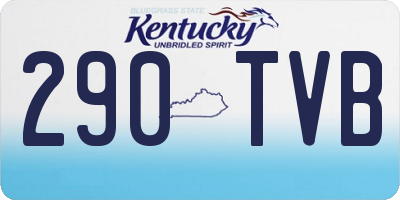 KY license plate 290TVB