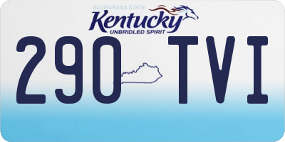 KY license plate 290TVI