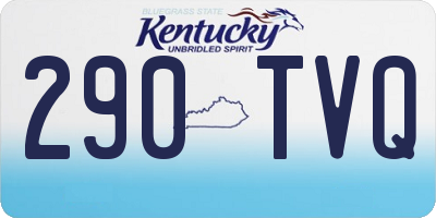 KY license plate 290TVQ