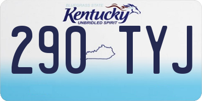 KY license plate 290TYJ