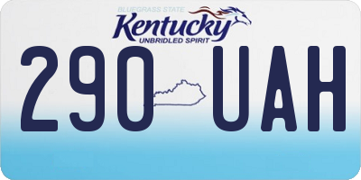 KY license plate 290UAH