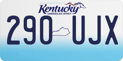 KY license plate 290UJX