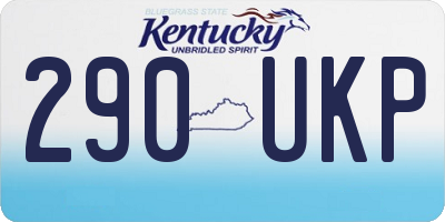 KY license plate 290UKP