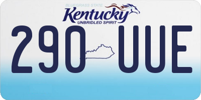 KY license plate 290UUE