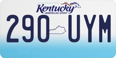KY license plate 290UYM