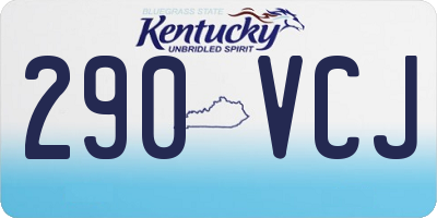KY license plate 290VCJ