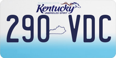 KY license plate 290VDC