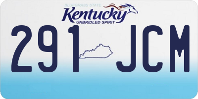 KY license plate 291JCM