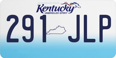 KY license plate 291JLP