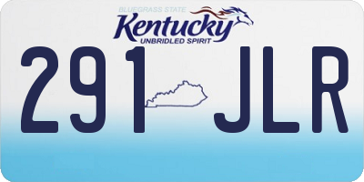 KY license plate 291JLR