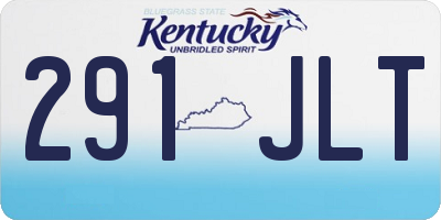 KY license plate 291JLT