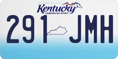 KY license plate 291JMH