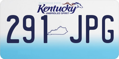 KY license plate 291JPG