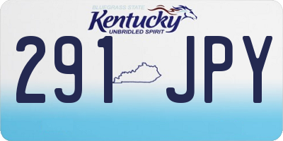 KY license plate 291JPY
