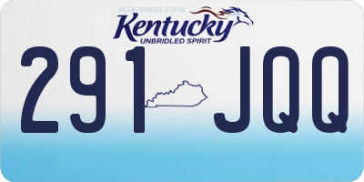 KY license plate 291JQQ