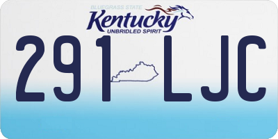 KY license plate 291LJC
