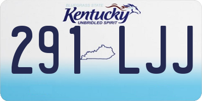KY license plate 291LJJ