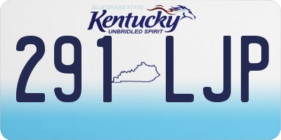 KY license plate 291LJP