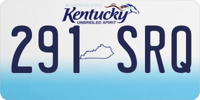 KY license plate 291SRQ