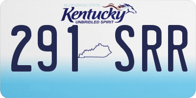 KY license plate 291SRR