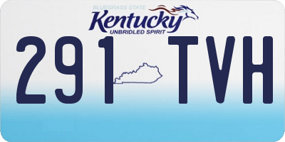 KY license plate 291TVH