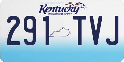 KY license plate 291TVJ