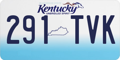 KY license plate 291TVK