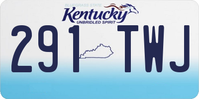KY license plate 291TWJ