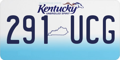 KY license plate 291UCG