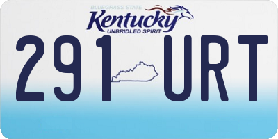 KY license plate 291URT