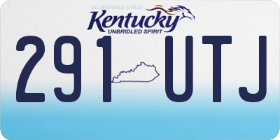 KY license plate 291UTJ