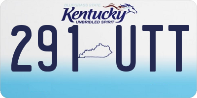 KY license plate 291UTT