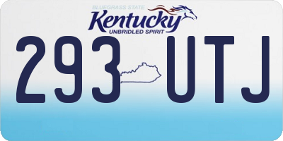 KY license plate 293UTJ