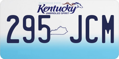 KY license plate 295JCM