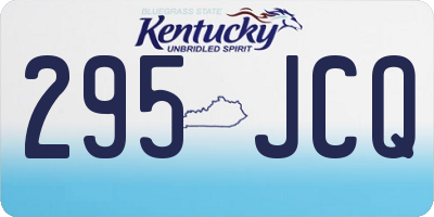 KY license plate 295JCQ