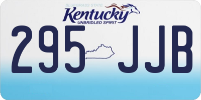 KY license plate 295JJB