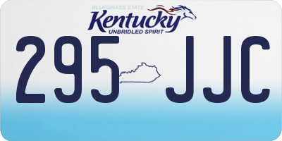 KY license plate 295JJC