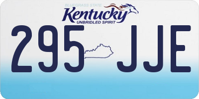 KY license plate 295JJE