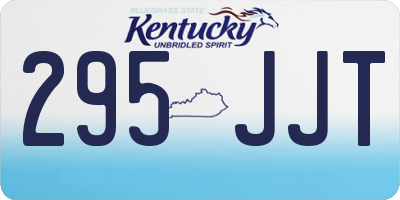 KY license plate 295JJT