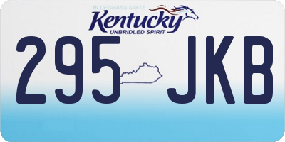 KY license plate 295JKB