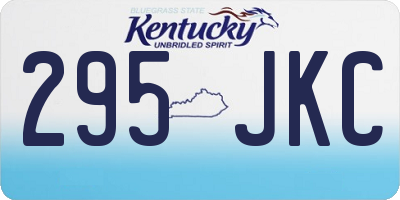 KY license plate 295JKC