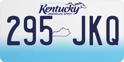 KY license plate 295JKQ