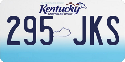KY license plate 295JKS