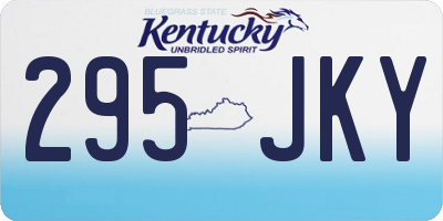KY license plate 295JKY