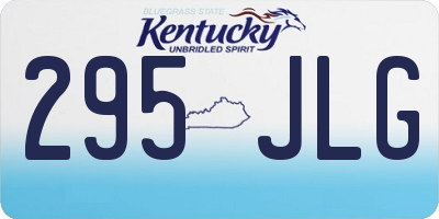 KY license plate 295JLG