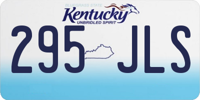 KY license plate 295JLS