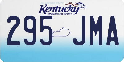 KY license plate 295JMA