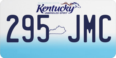 KY license plate 295JMC