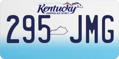 KY license plate 295JMG